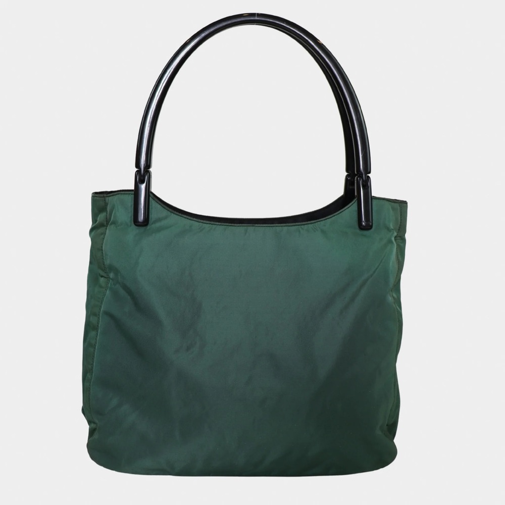 Prada Nylon Tote with Acrylic Handles